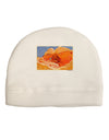 Desert Landscape Watercolor Adult Fleece Beanie Cap Hat-Beanie-TooLoud-White-One-Size-Fits-Most-Davson Sales