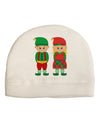 Cute Elf Couple Christmas Adult Fleece Beanie Cap Hat-Beanie-TooLoud-White-One-Size-Fits-Most-Davson Sales