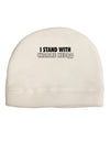 I Stand With Charlie Adult Fleece Beanie Cap Hat by TooLoud-Beanie-TooLoud-White-One-Size-Fits-Most-Davson Sales