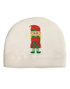 Cute Christmas Elf Girl Child Fleece Beanie Cap Hat-Beanie-TooLoud-White-One-Size-Fits-Most-Davson Sales