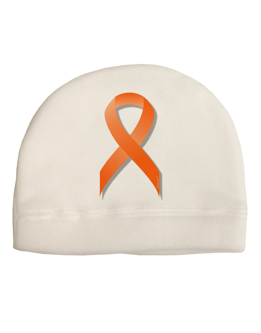 Leukemia Awareness Ribbon - Orange Child Fleece Beanie Cap Hat-Beanie-TooLoud-White-One-Size-Fits-Most-Davson Sales