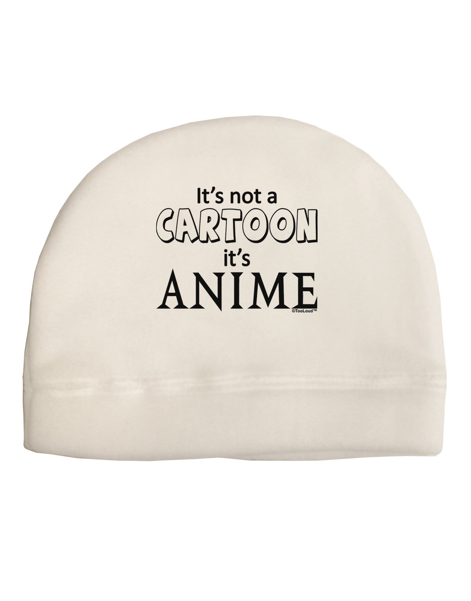 Not A Cartoon Text Child Fleece Beanie Cap Hat-Beanie-TooLoud-White-One-Size-Fits-Most-Davson Sales