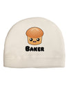 Baker Cute Roll Child Fleece Beanie Cap Hat-Beanie-TooLoud-White-One-Size-Fits-Most-Davson Sales