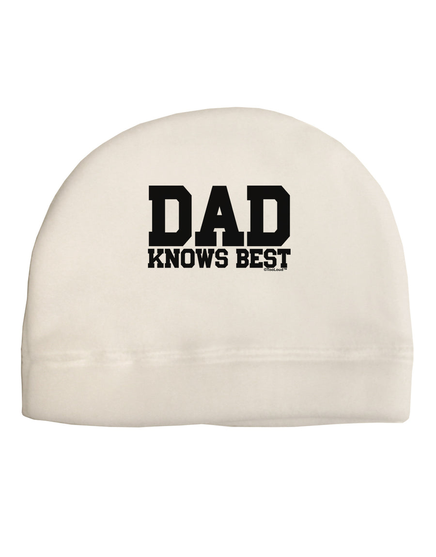 Dad Knows Best Child Fleece Beanie Cap Hat by TooLoud-Beanie-TooLoud-White-One-Size-Fits-Most-Davson Sales