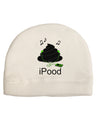 iPood Adult Fleece Beanie Cap Hat-Beanie-TooLoud-White-One-Size-Fits-Most-Davson Sales