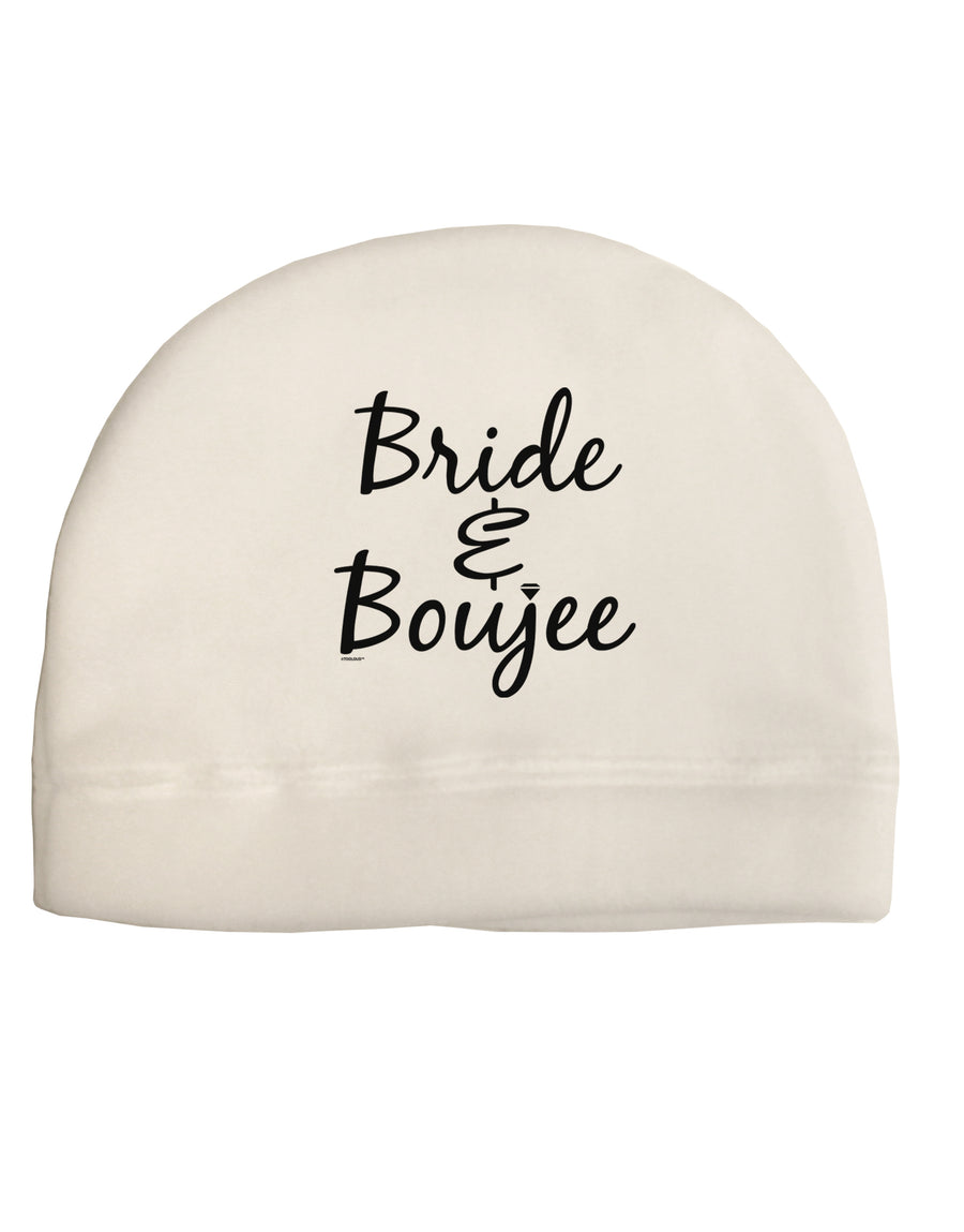 TooLoud Bride and Boujee Adult Fleece Beanie Cap Hat-Beanie-TooLoud-White-One-Size-Fits-Most-Davson Sales