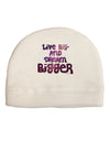 Live Big & Dream Bigger Child Fleece Beanie Cap Hat-Beanie-TooLoud-White-One-Size-Fits-Most-Davson Sales