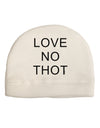 Love No Thot Adult Fleece Beanie Cap Hat-Beanie-TooLoud-White-One-Size-Fits-Most-Davson Sales