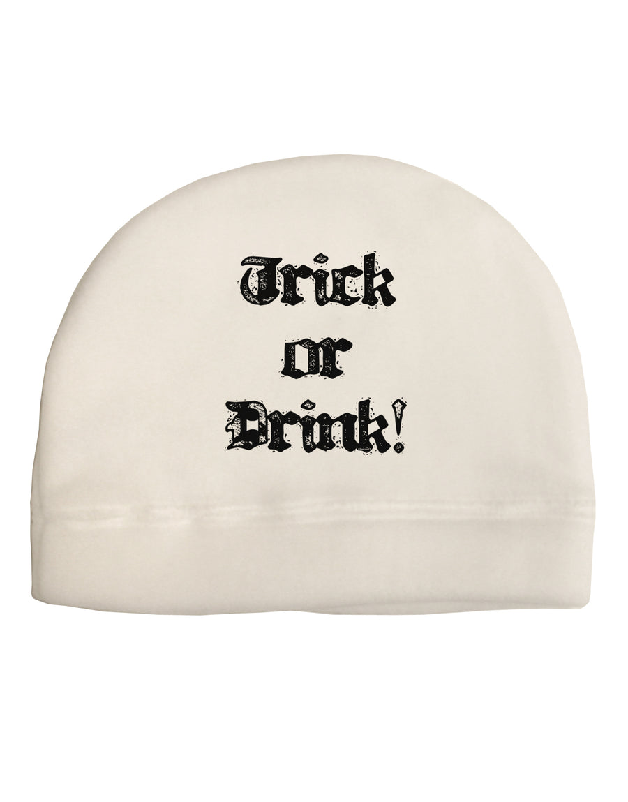 Trick or Drink - Halloween Funny Adult Fleece Beanie Cap Hat-Beanie-TooLoud-White-One-Size-Fits-Most-Davson Sales