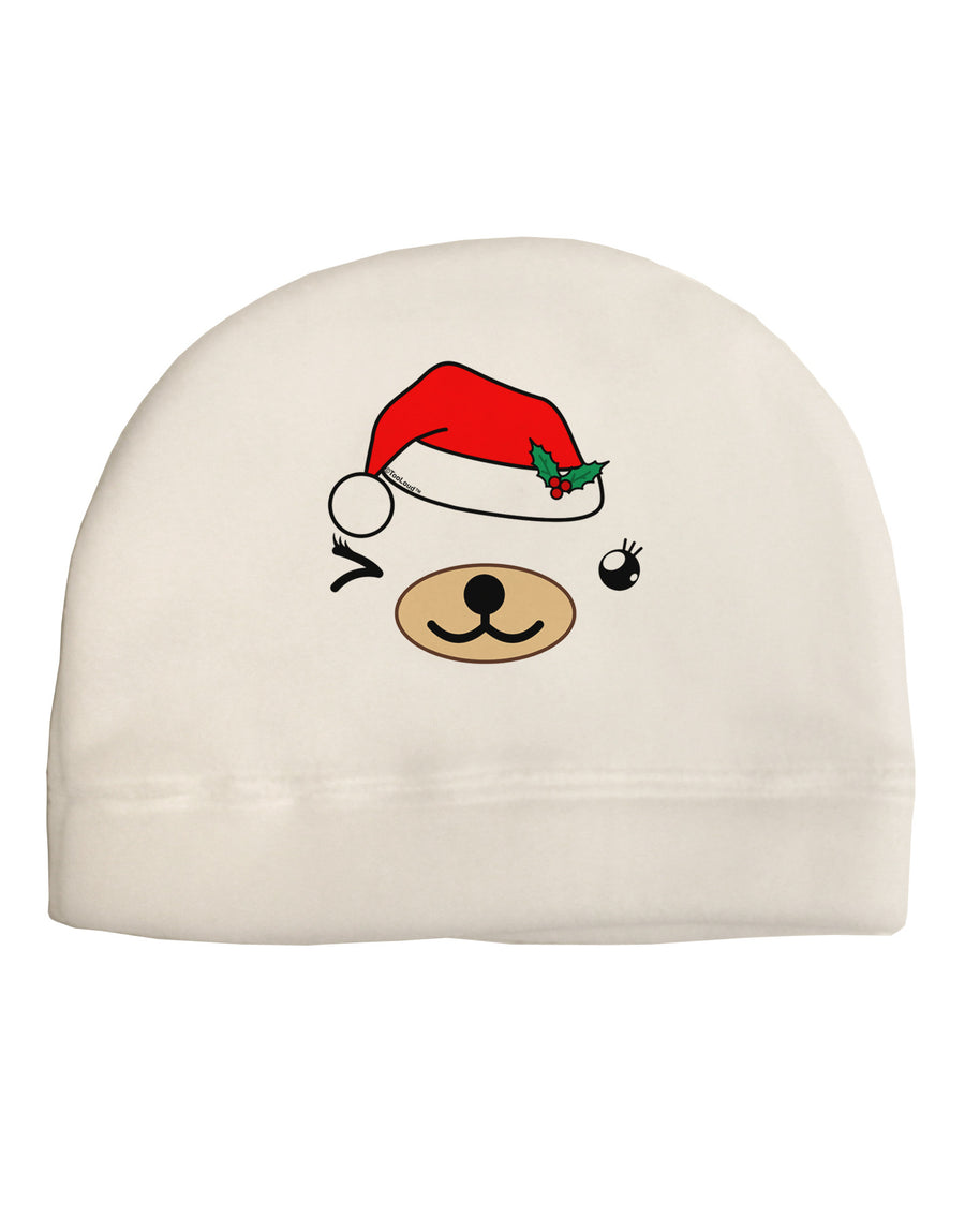 Kyu-T Face Beartholomea Santa Girl Bear Child Fleece Beanie Cap Hat-Beanie-TooLoud-White-One-Size-Fits-Most-Davson Sales