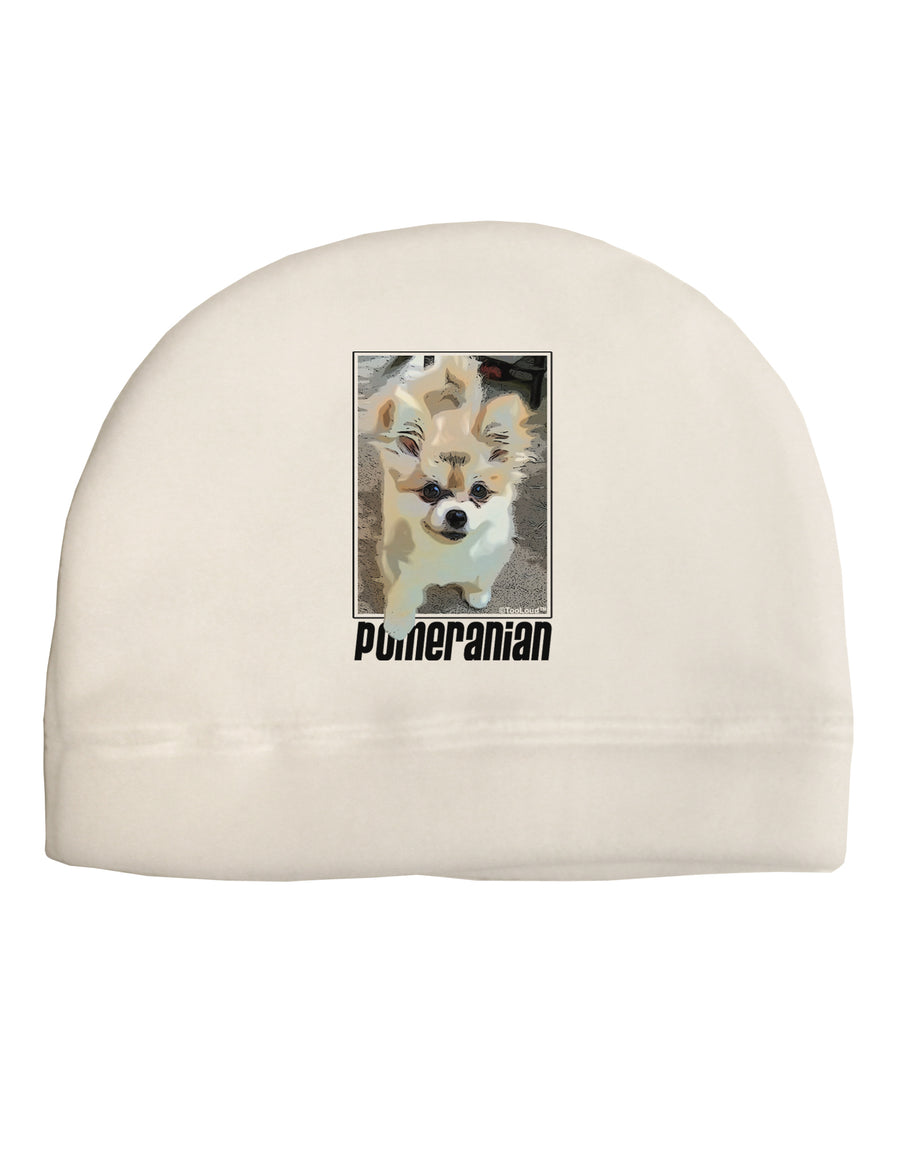 Pomeranian Step Out Child Fleece Beanie Cap Hat by TooLoud-Beanie-TooLoud-White-One-Size-Fits-Most-Davson Sales