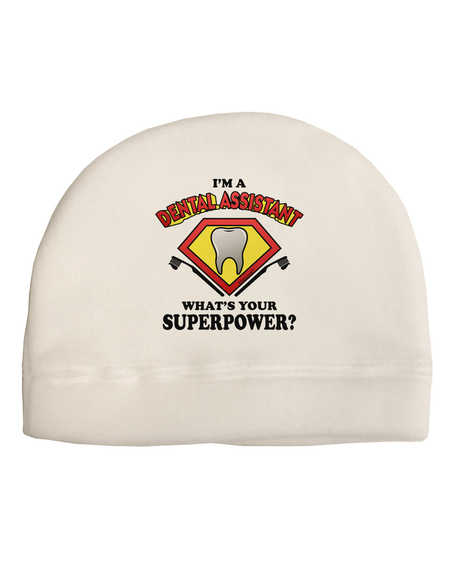 Dental Assistant - Superpower Child Fleece Beanie Cap Hat-Beanie-TooLoud-White-One-Size-Fits-Most-Davson Sales