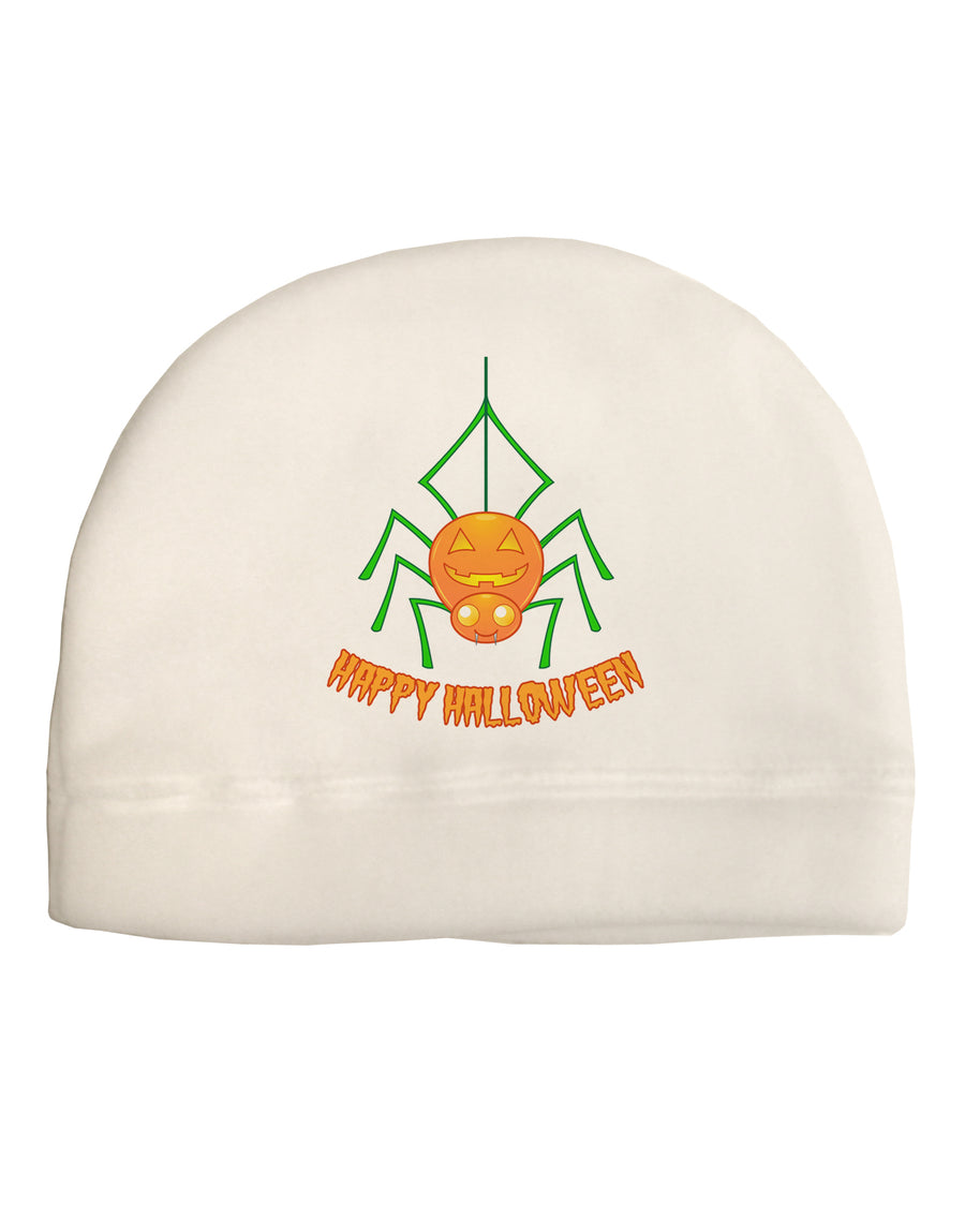 Cute Pumpkin Spider - Happy Halloween Child Fleece Beanie Cap Hat-Beanie-TooLoud-White-One-Size-Fits-Most-Davson Sales