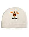 Owl Orange Adult Fleece Beanie Cap Hat-Beanie-TooLoud-White-One-Size-Fits-Most-Davson Sales