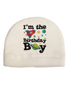 I'm the Birthday Boy - Outer Space Design Child Fleece Beanie Cap Hat by TooLoud-Beanie-TooLoud-White-One-Size-Fits-Most-Davson Sales