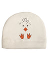 Cute Easter Chick Face Adult Fleece Beanie Cap Hat-Beanie-TooLoud-White-One-Size-Fits-Most-Davson Sales