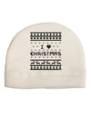 I Heart Christmas Ugly Christmas Sweater Child Fleece Beanie Cap Hat-Beanie-TooLoud-White-One-Size-Fits-Most-Davson Sales