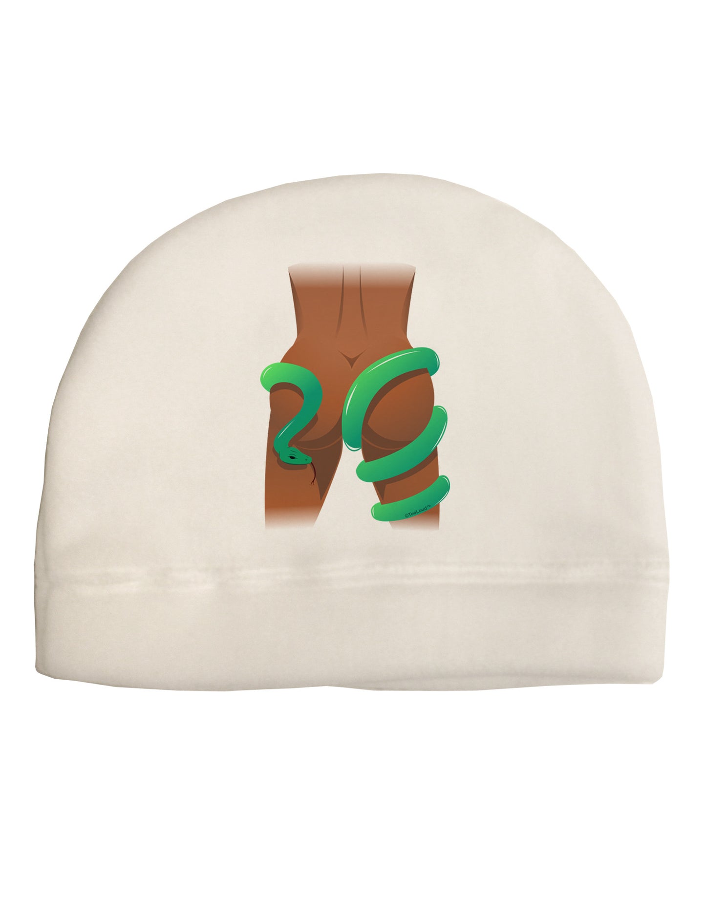 Lady Anaconda Design Dark Adult Fleece Beanie Cap Hat-Beanie-TooLoud-White-One-Size-Fits-Most-Davson Sales