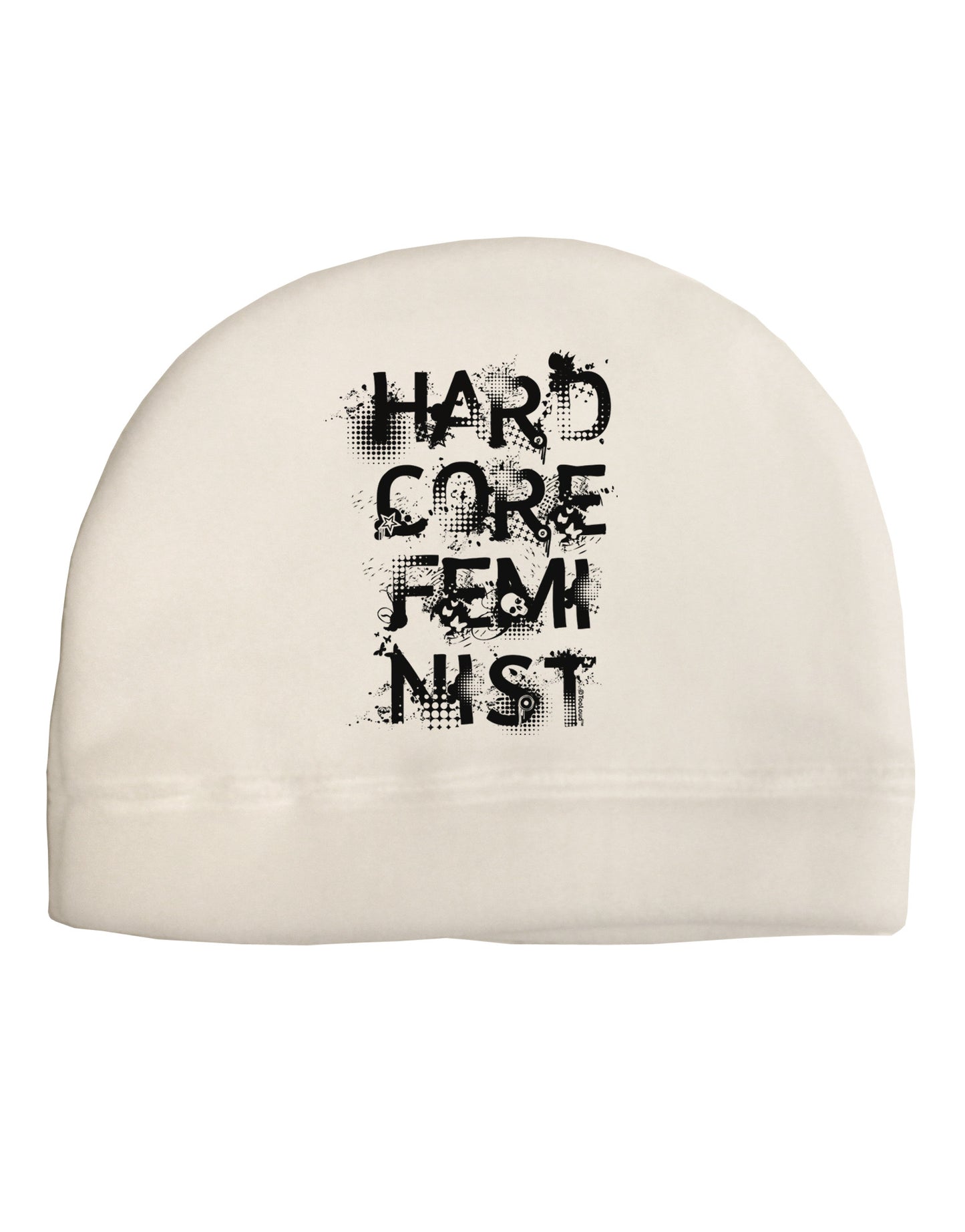 Hardcore Feminist Adult Fleece Beanie Cap Hat-Beanie-TooLoud-White-One-Size-Fits-Most-Davson Sales