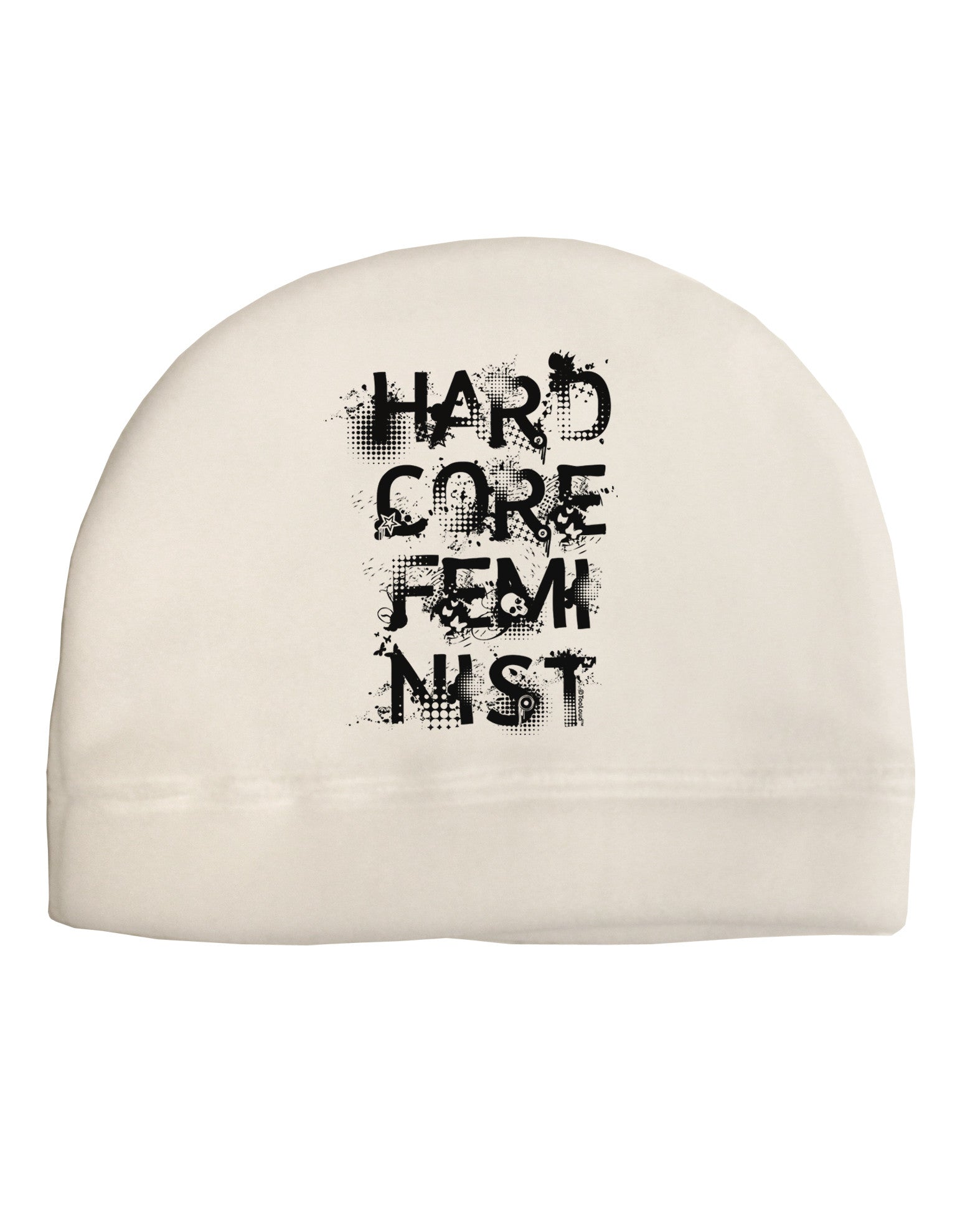 Hardcore Feminist Adult Fleece Beanie Cap Hat-Beanie-TooLoud-White-One-Size-Fits-Most-Davson Sales