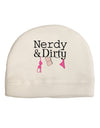 Nerdy and Dirty Adult Fleece Beanie Cap Hat-Beanie-TooLoud-White-One-Size-Fits-Most-Davson Sales