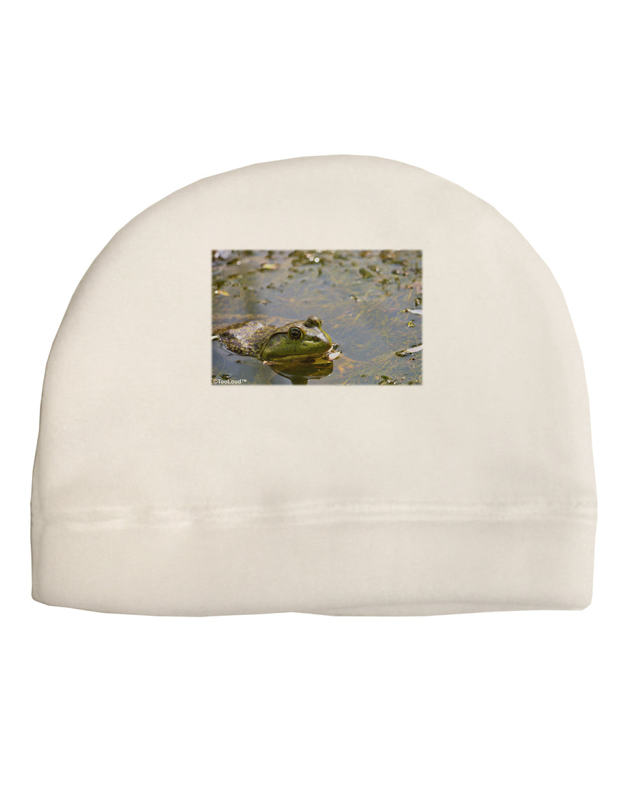 Bullfrog In Water Child Fleece Beanie Cap Hat by TooLoud-Beanie-TooLoud-White-One-Size-Fits-Most-Davson Sales