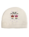 Be My Player 2 Child Fleece Beanie Cap Hat-Beanie-TooLoud-White-One-Size-Fits-Most-Davson Sales