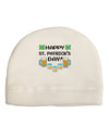 Pixel Happy St Patricks Day Child Fleece Beanie Cap Hat-Beanie-TooLoud-White-One-Size-Fits-Most-Davson Sales