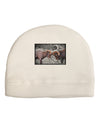 CO Bighorn Head Butt Desaturated Adult Fleece Beanie Cap Hat-Beanie-TooLoud-White-One-Size-Fits-Most-Davson Sales