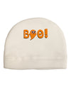 Cute Boo Text Orange Adult Fleece Beanie Cap Hat-Beanie-TooLoud-White-One-Size-Fits-Most-Davson Sales