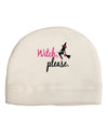 TooLoud Witch Please Adult Fleece Beanie Cap Hat-Beanie-TooLoud-White-One-Size-Fits-Most-Davson Sales