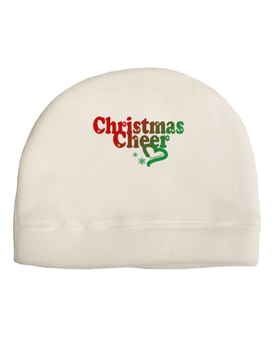 Christmas Cheer Color Adult Fleece Beanie Cap Hat-Beanie-TooLoud-White-One-Size-Fits-Most-Davson Sales