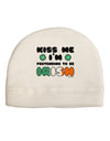 Kiss Me I'm Pretending to Be Irish Child Fleece Beanie Cap Hat by TooLoud-Beanie-TooLoud-White-One-Size-Fits-Most-Davson Sales