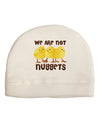 We Are Not Nuggets Adult Fleece Beanie Cap Hat-Beanie-TooLoud-White-One-Size-Fits-Most-Davson Sales