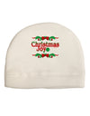 Christmas Joy Color Adult Fleece Beanie Cap Hat-Beanie-TooLoud-White-One-Size-Fits-Most-Davson Sales