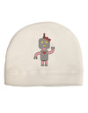 Cute Robot Female Adult Fleece Beanie Cap Hat-Beanie-TooLoud-White-One-Size-Fits-Most-Davson Sales