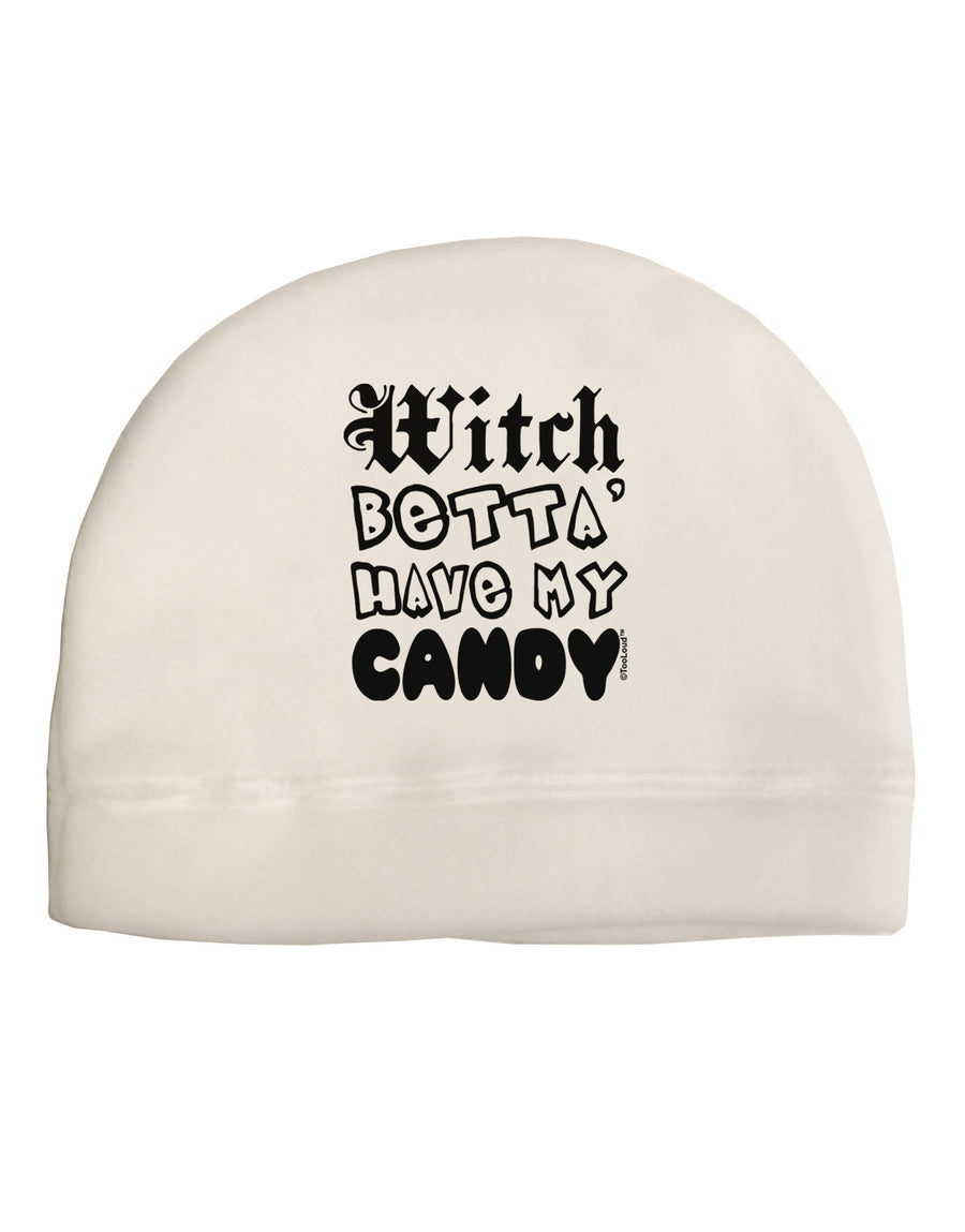 TooLoud Witch Betta Have My Candy Child Fleece Beanie Cap Hat-Beanie-TooLoud-White-One-Size-Fits-Most-Davson Sales