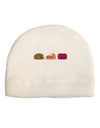 Cute Thanksgiving Food Child Fleece Beanie Cap Hat-Beanie-TooLoud-White-One-Size-Fits-Most-Davson Sales