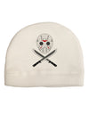 Scary Mask With Machete - Halloween Child Fleece Beanie Cap Hat-Beanie-TooLoud-White-One-Size-Fits-Most-Davson Sales
