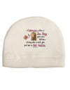 Woman Like A Tea Bag Eleanor R Adult Fleece Beanie Cap Hat-Beanie-TooLoud-White-One-Size-Fits-Most-Davson Sales