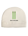 Asparagus - Spear Me the Details Child Fleece Beanie Cap Hat-Beanie-TooLoud-White-One-Size-Fits-Most-Davson Sales