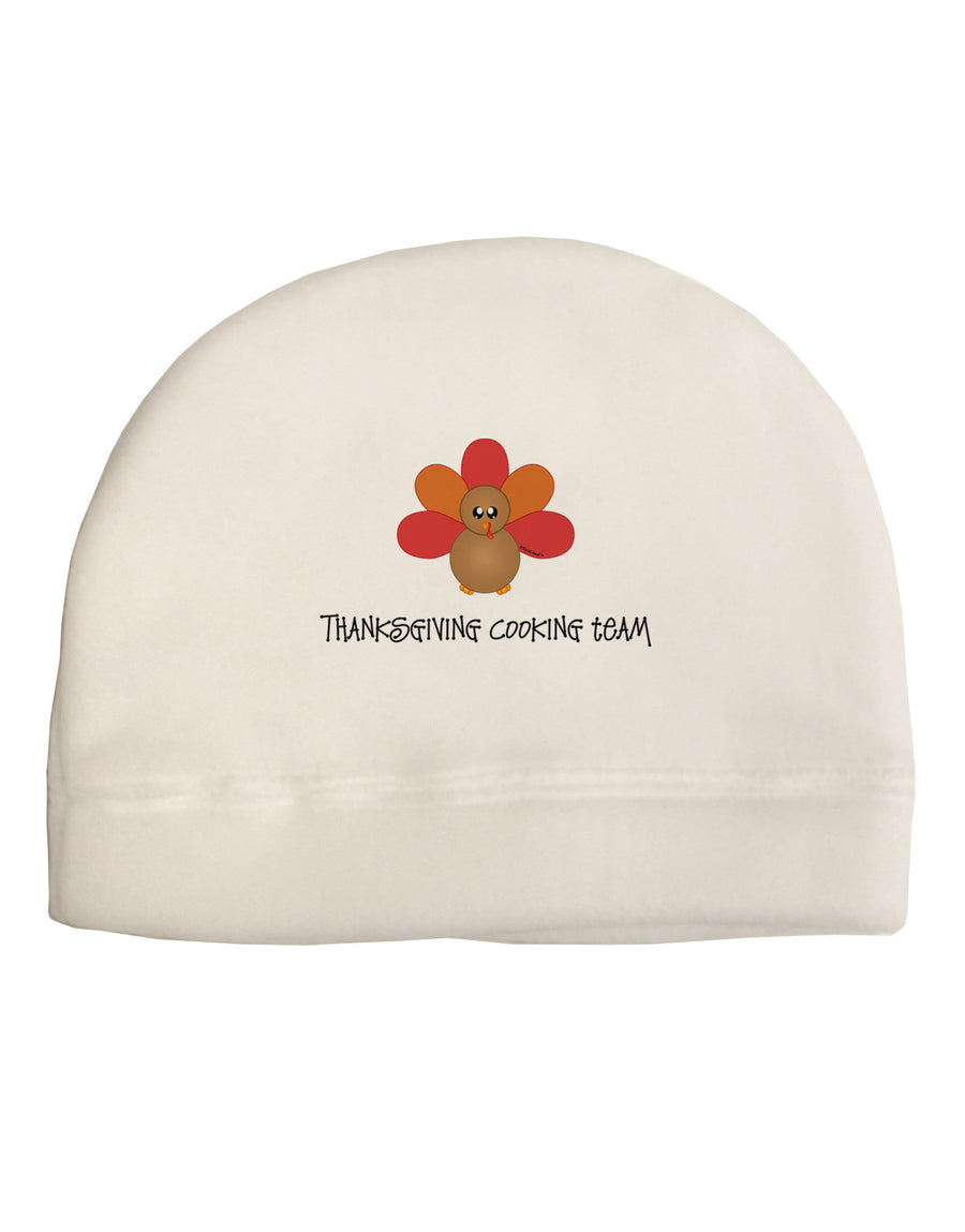 Thanksgiving Cooking Team - Turkey Child Fleece Beanie Cap Hat by TooLoud-Beanie-TooLoud-White-One-Size-Fits-Most-Davson Sales