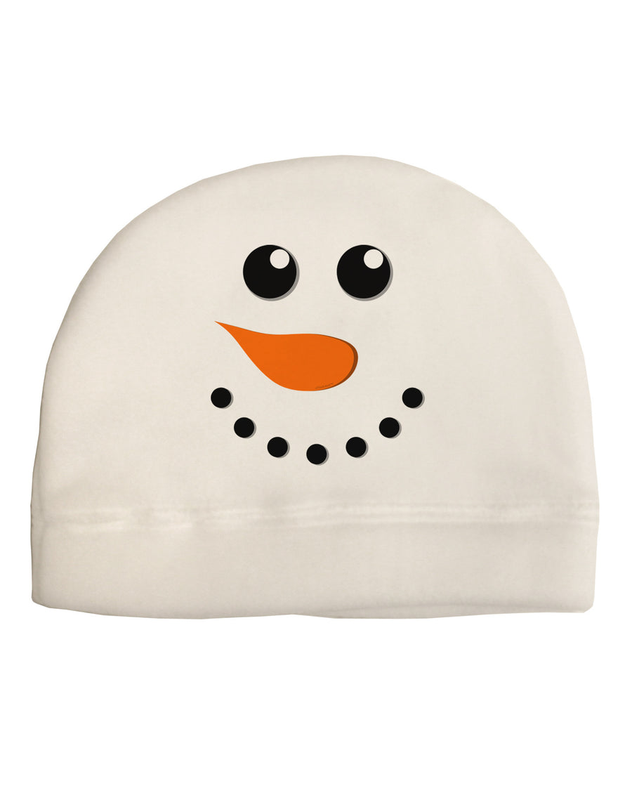 Snowman Face Christmas Child Fleece Beanie Cap Hat-Beanie-TooLoud-White-One-Size-Fits-Most-Davson Sales