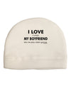 I Love My Boyfriend Videogames Child Fleece Beanie Cap Hat-Beanie-TooLoud-White-One-Size-Fits-Most-Davson Sales