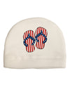 Stars and Stripes Flip Flops Adult Fleece Beanie Cap Hat-Beanie-TooLoud-White-One-Size-Fits-Most-Davson Sales