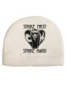 Strike First Strike Hard Cobra Child Fleece Beanie Cap Hat-Beanie-TooLoud-White-One-Size-Fits-Most-Davson Sales