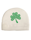 St. Patrick's Day Shamrock Design - Shamrocks Adult Fleece Beanie Cap Hat by TooLoud-Beanie-TooLoud-White-One-Size-Fits-Most-Davson Sales