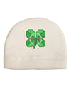 Pixel Four Leaf Clover Child Fleece Beanie Cap Hat-Beanie-TooLoud-White-One-Size-Fits-Most-Davson Sales