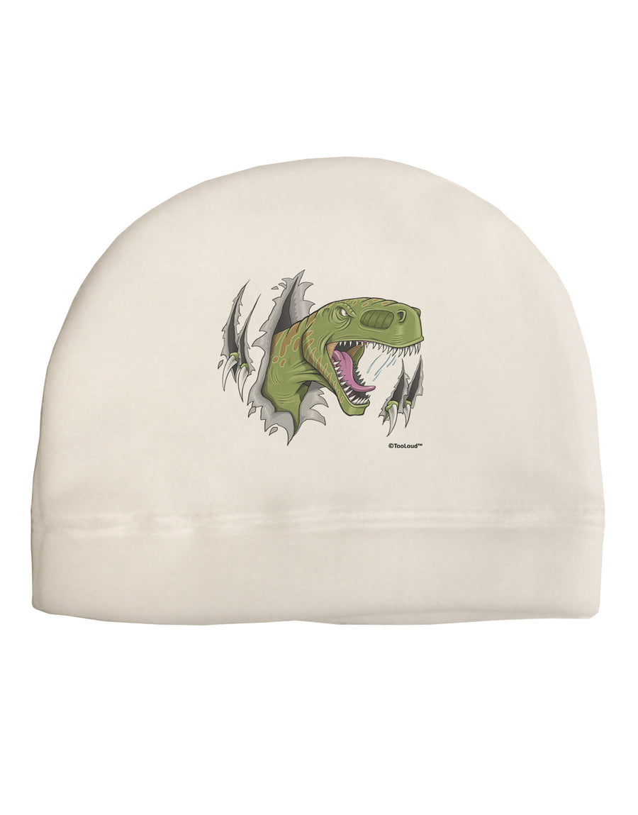 Green Dinosaur Breaking Free Child Fleece Beanie Cap Hat by TooLoud-Beanie-TooLoud-White-One-Size-Fits-Most-Davson Sales