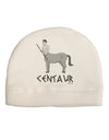 Greek Mythology Centaur Design - Grayscale - Text Adult Fleece Beanie Cap Hat by TooLoud-Beanie-TooLoud-White-One-Size-Fits-Most-Davson Sales